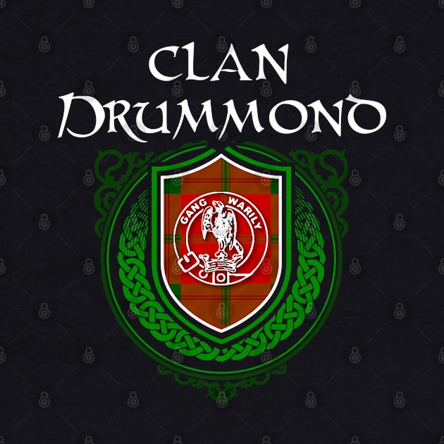 Clan Drummond Surname Scottish Clan Tartan Crest Badge by Celtic Folk